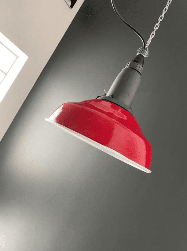 Suspension industrielle URSS couleur speed rosso
