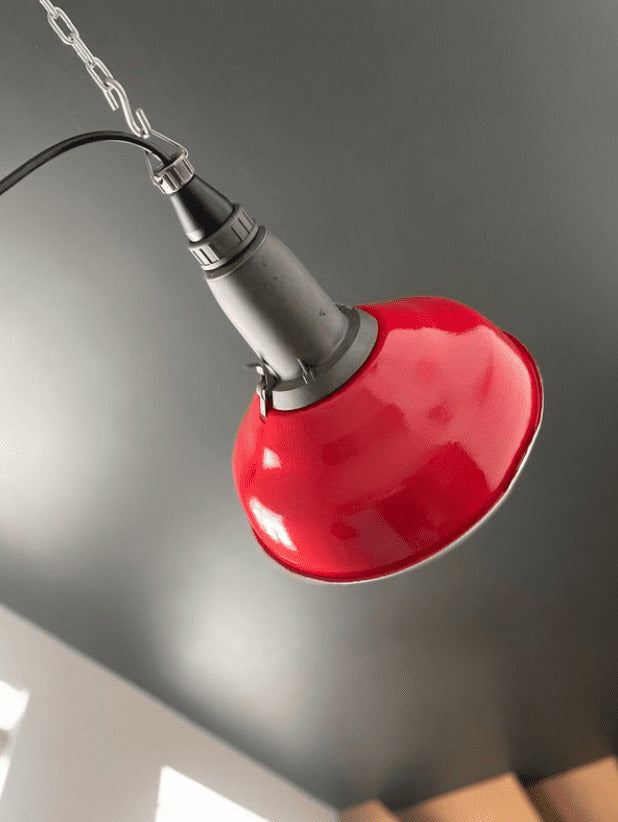 Suspension industrielle URSS couleur speed rosso