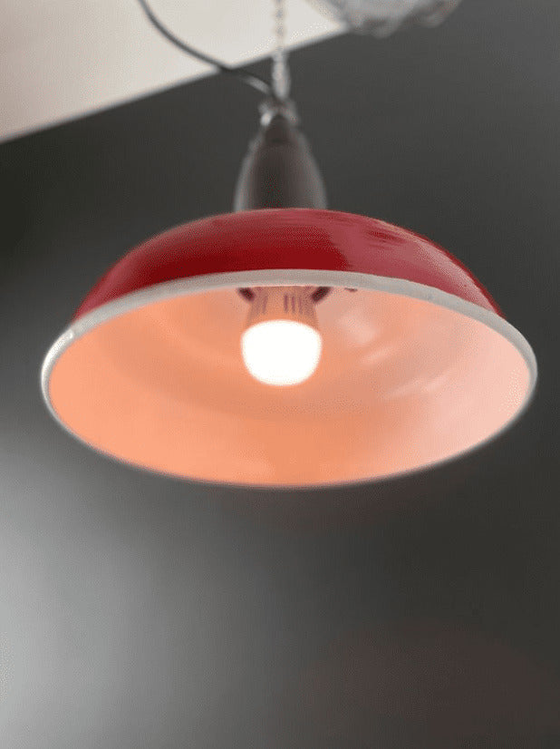 Suspension industrielle URSS couleur speed rosso