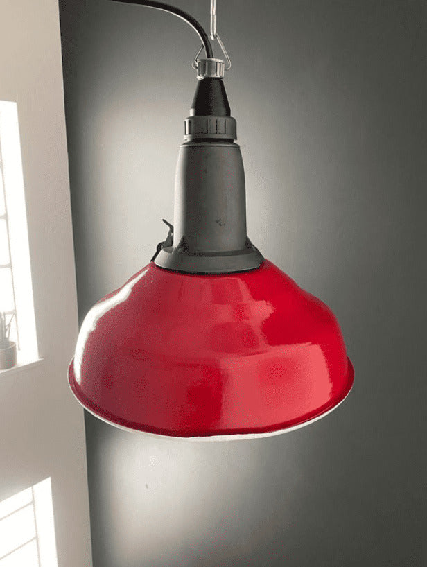 Suspension industrielle URSS couleur speed rosso