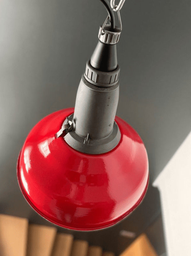 Suspension industrielle URSS couleur speed rosso