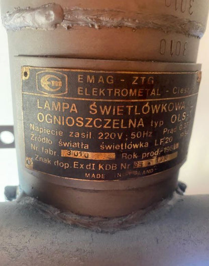 Lampe industrielle à tube - Pologne 🇵🇱 Lampes à tube Miz Industrial 