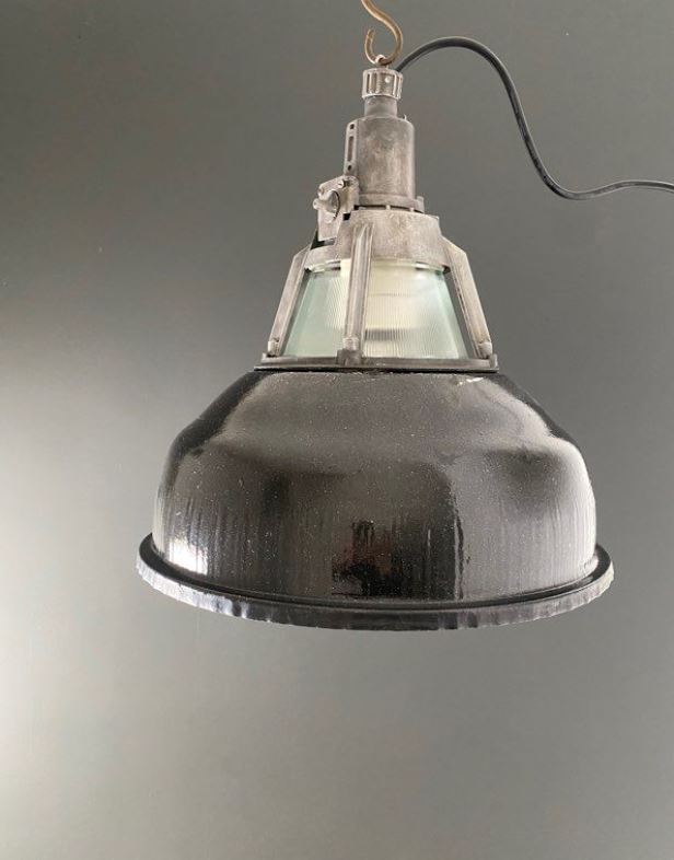 Lampe industrielle NSP20 émaillée (sans verre sous cloche) - Ukraine 🇺🇦 Suspensions Miz Industrial