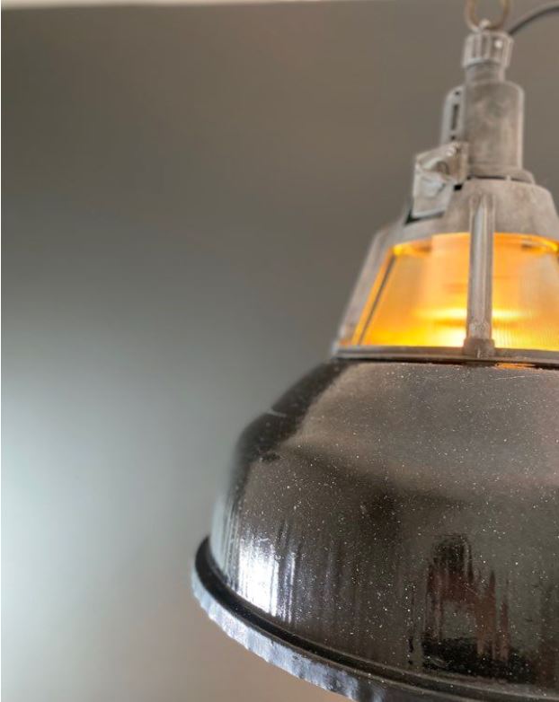 Lampe industrielle NSP20 émaillée (sans verre sous cloche) - Ukraine 🇺🇦 Suspensions Miz Industrial
