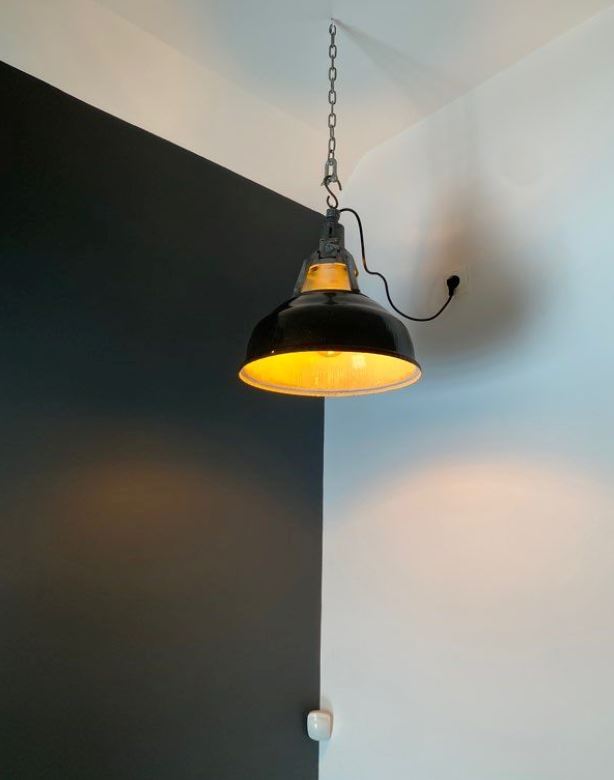 Lampe industrielle NSP20 émaillée (sans verre sous cloche) - Ukraine 🇺🇦 Suspensions Miz Industrial