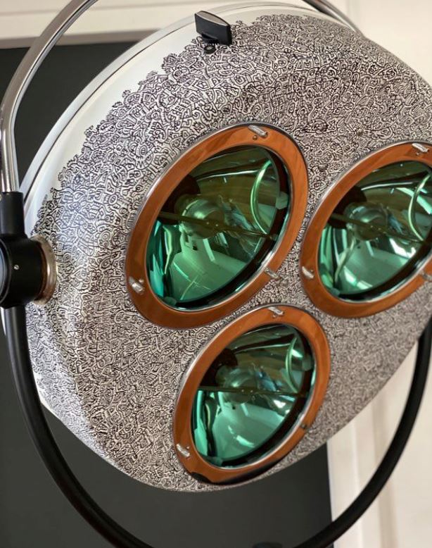 Lampe scialytique soviétique CP-5M Lampes sur pied Miz Industrial