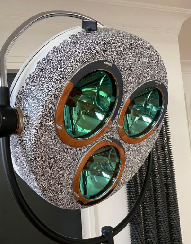 Lampe scialytique soviétique CP-5M Lampes sur pied Miz Industrial