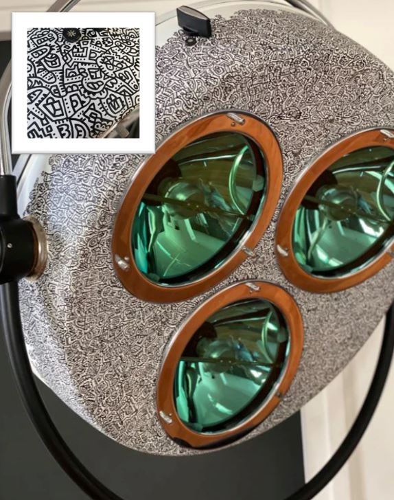 Lampe scialytique soviétique CP-5M Lampes sur pied Miz Industrial