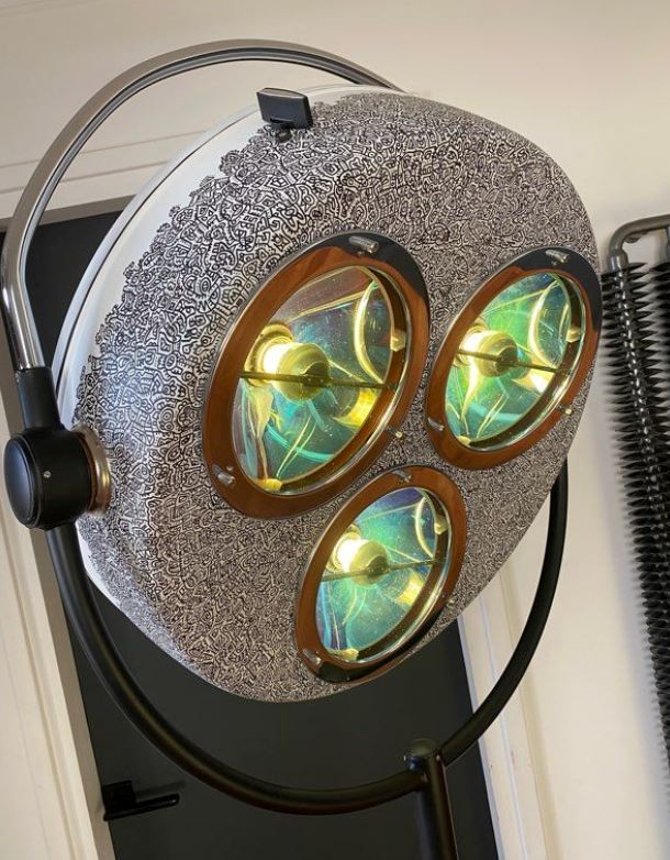 Lampe scialytique soviétique CP-5M Lampes sur pied Miz Industrial