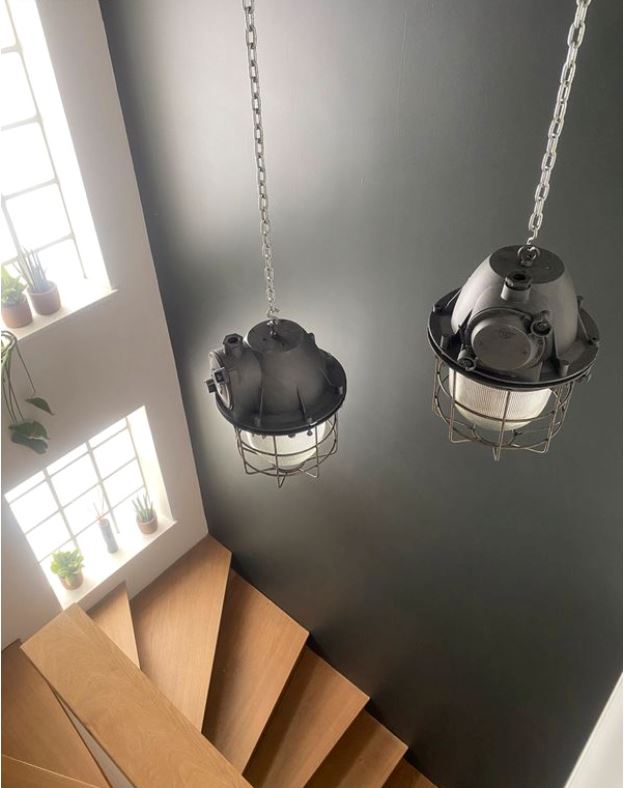 Lampes industrielles soviétiques - Vatra Suspensions Miz Industrial